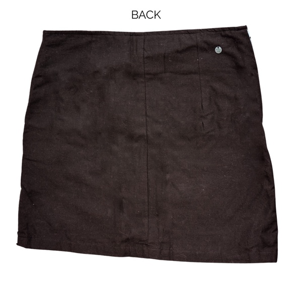 Rosa Chá* Coral & Tan Striped Skirt | Boho Chic Pattern | Size US 0/2 - Picture 4 of 5